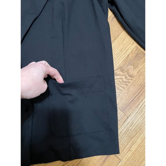 Alfani Women's Black Long Open Collared Blazer, Cardigan, Size XL - Picture 2 of 7
